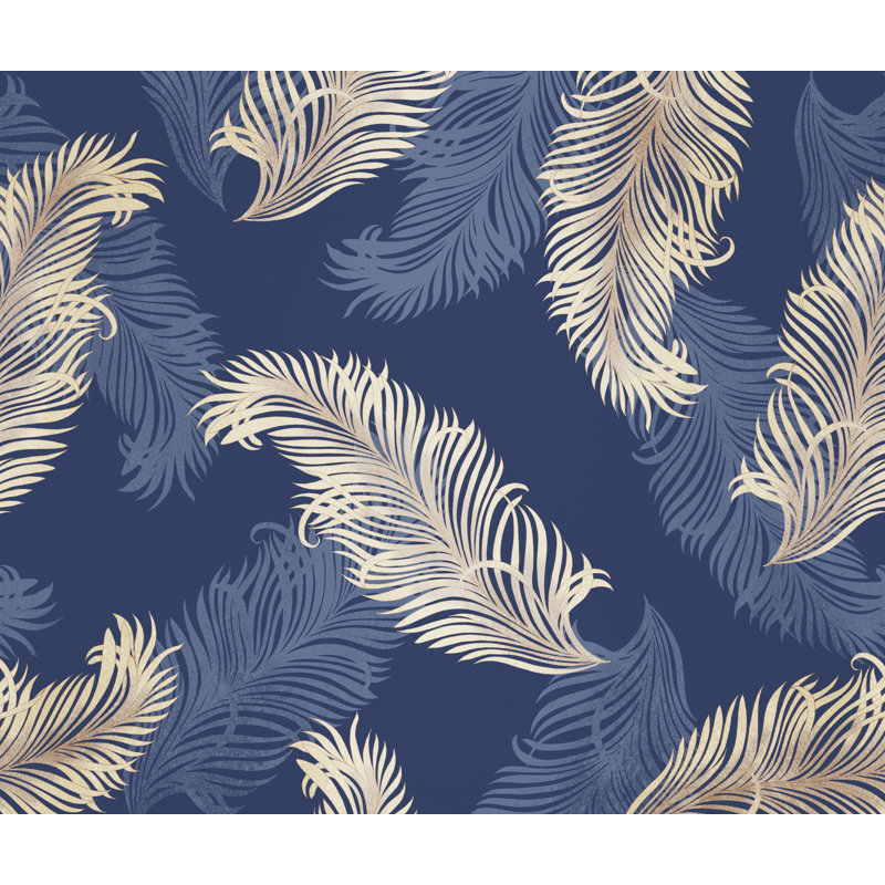 Higuchi 10m x 50cm Matte Wallpaper Roll, Navy Blue