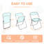 Chaise pliante moderne de luxe en acrylique transparent, empilable, style fantôme, assise en cristal, structure chromée, chaise d'appoint pour intérieur et extérieur - Verte-1013249723
