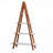 Solid Bamboo Wood Oxford "A" Frame Ladder Display Bookshelf