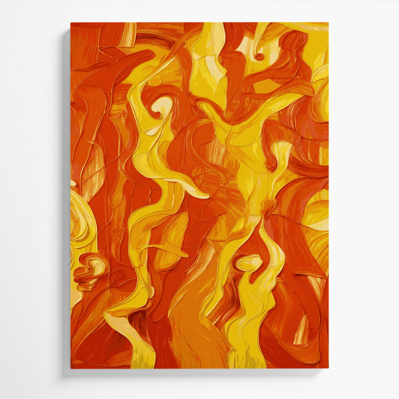 Abstrait art figuratif sur toile brun 75, H 20 po x l 16 po