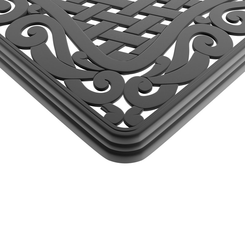 Ensemble de salle à manger 9 pièces en fonte d'aluminium résistant aux intempéries