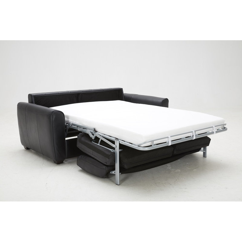Lenahan 74.8'' Leather Sleeper Sofa