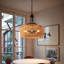 Luminaire suspendu en corde de chanvre de 19 po Boho, lampe en jute tissée à la main avec chaîne réglable, luminaire suspendu en corde naturelle pour îlot de cuisine, salle à manger ou entrée (ampoule non incluse)