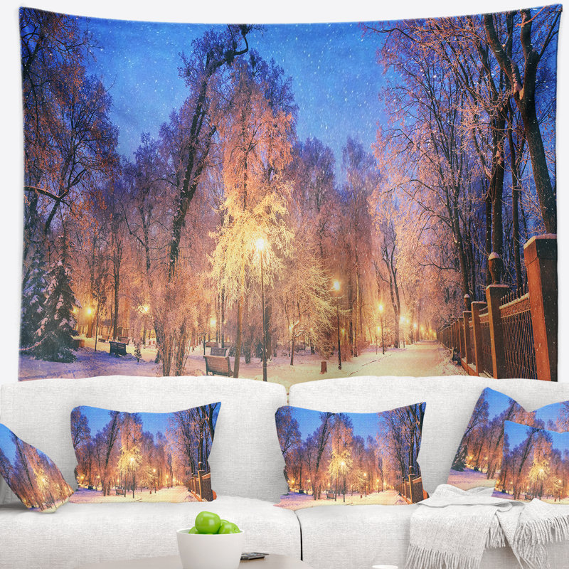Tapisserie vue large du jardin de mariinsky Landscape, H 68 po x l 80 po