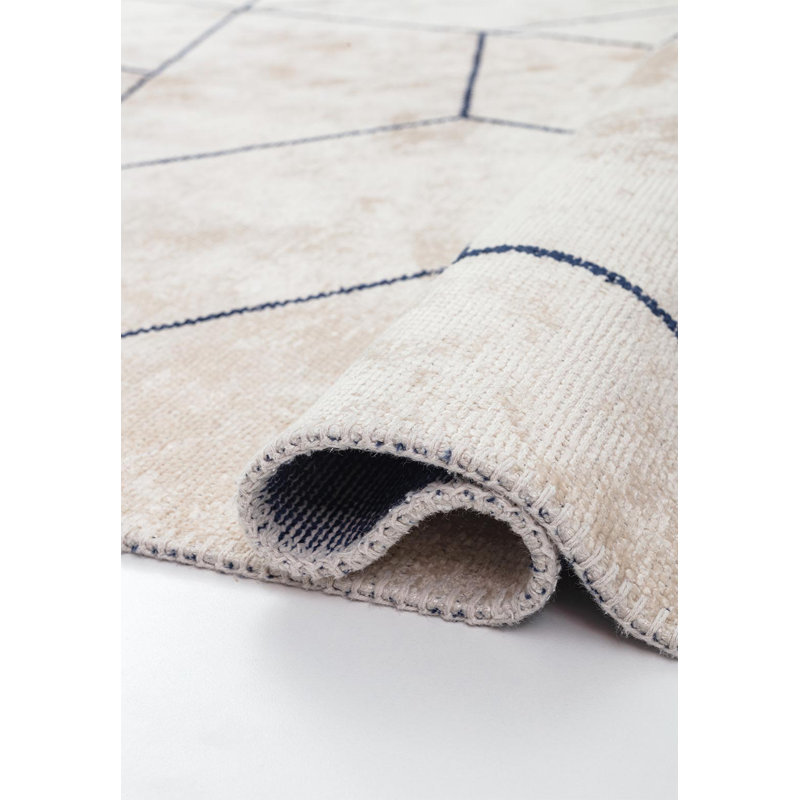 Geometric Triangle Area Rug, Rectangle 6'7" x 8'3"
