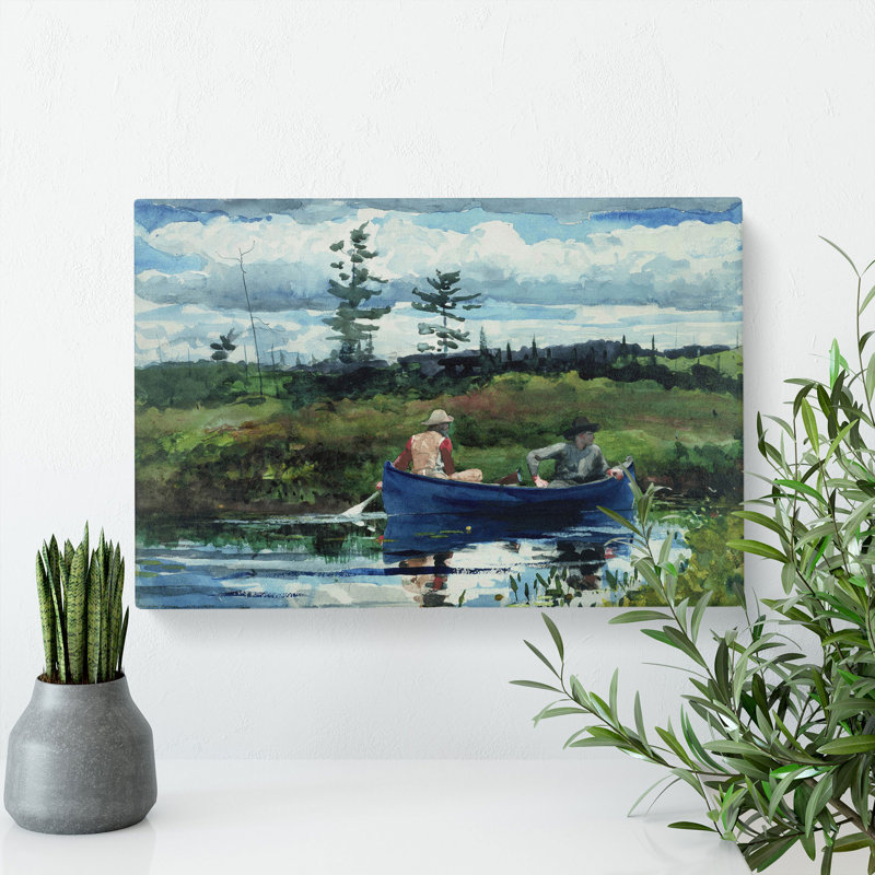 The Blue Boat by Winslow Homer - Wrapped Canvas, 40cm H x 60cm W x 3cm D