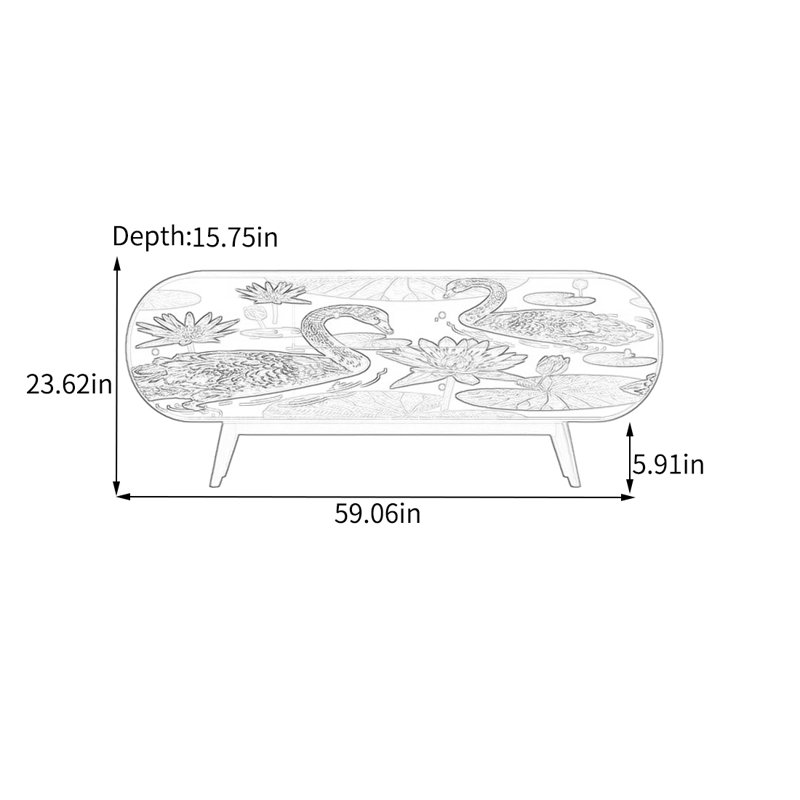 Buffet élégant avec beaucoup de rangement