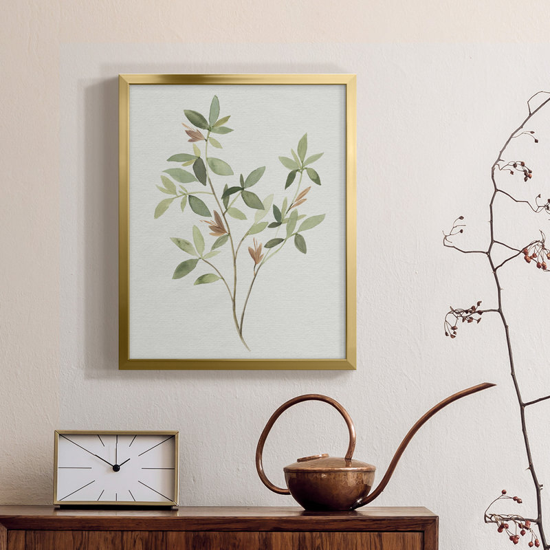 Simple brin I - toile avec cadre de qualité supérieure - prêt à être accroché