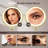 Lighted Makeup Mirror, Rechargeable Height Adjustable Double Sided, 1X/10X Magnifying With 3 Color, 360° Rotation Vanity-289084822