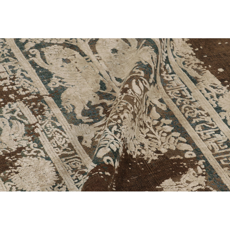 Modern One-of-a-Kind 9'0X12'0 Hand Knotted Area Rug