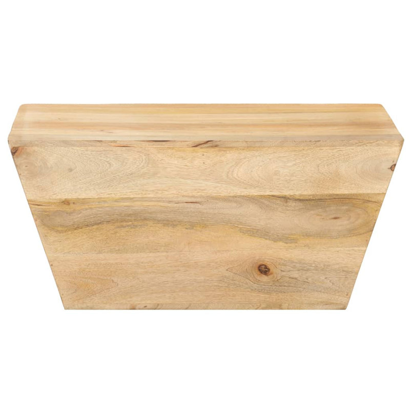 Ksawery Solid Wood Frame Single Coffee Table with Storage, Solid Mango Wood