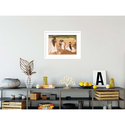 Women Combing Their Hair by Edgar Degas -Framed Giclee Print