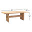 Alpine 85" Dining Table In Distressed Oak