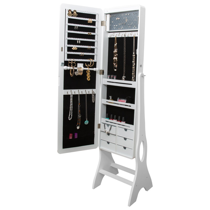 Armoire pour bijoux avec miroir Brampt