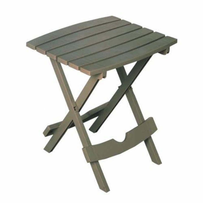 Adams 17.5'' Rectangular Portable Folding Table, Gray