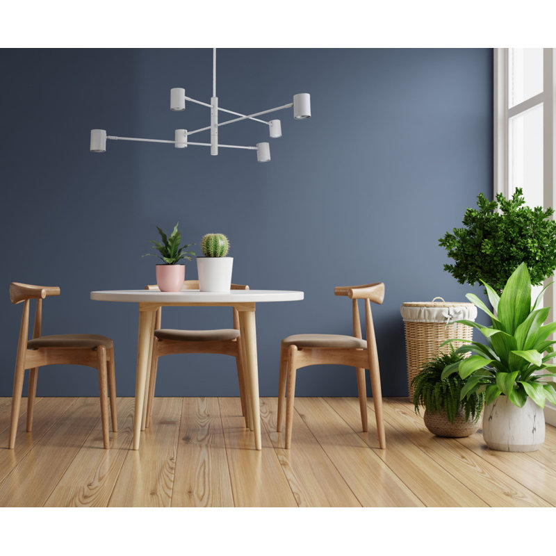 Teague 6 - Light Sputnik Chandelier, White