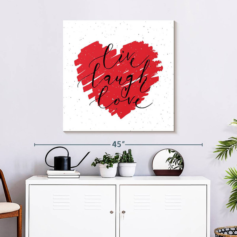 Tergel Valentine Live Laugh Love, H 30 po x l 30 po