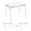 Extendable Metal Base Dining Table