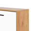 Armoire de rangement pour chaussures avec 3 tiroirs à panneaux blancs-866089823