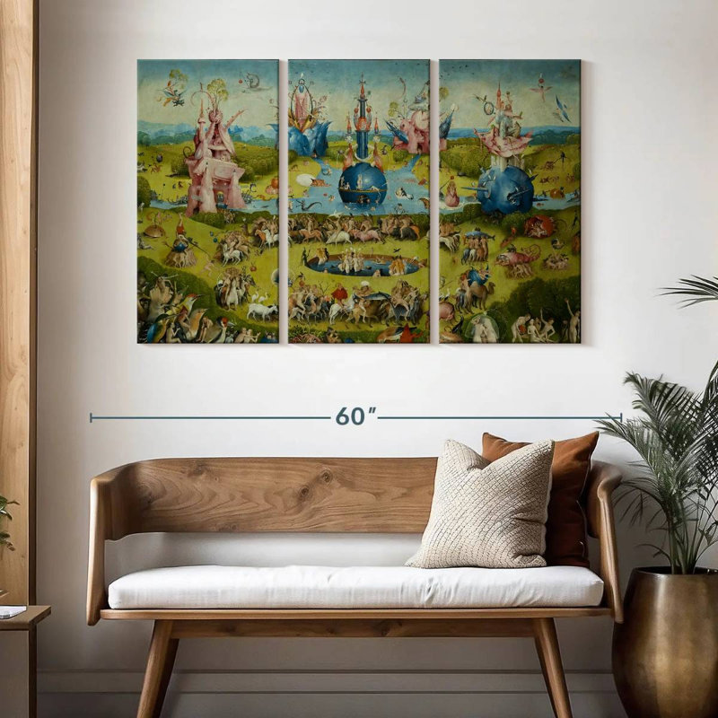Leisha Le jardin des délices terrestres IV, H 32 po x l 50 po