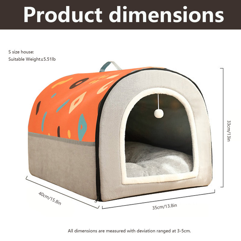 Lit pour animaux Donju, Orange