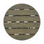 Table d'appoint d'extérieur en bois d'acacia durable avec finition grise pour patio et balcon, conception résistante aux intempéries et élégante.-788858894