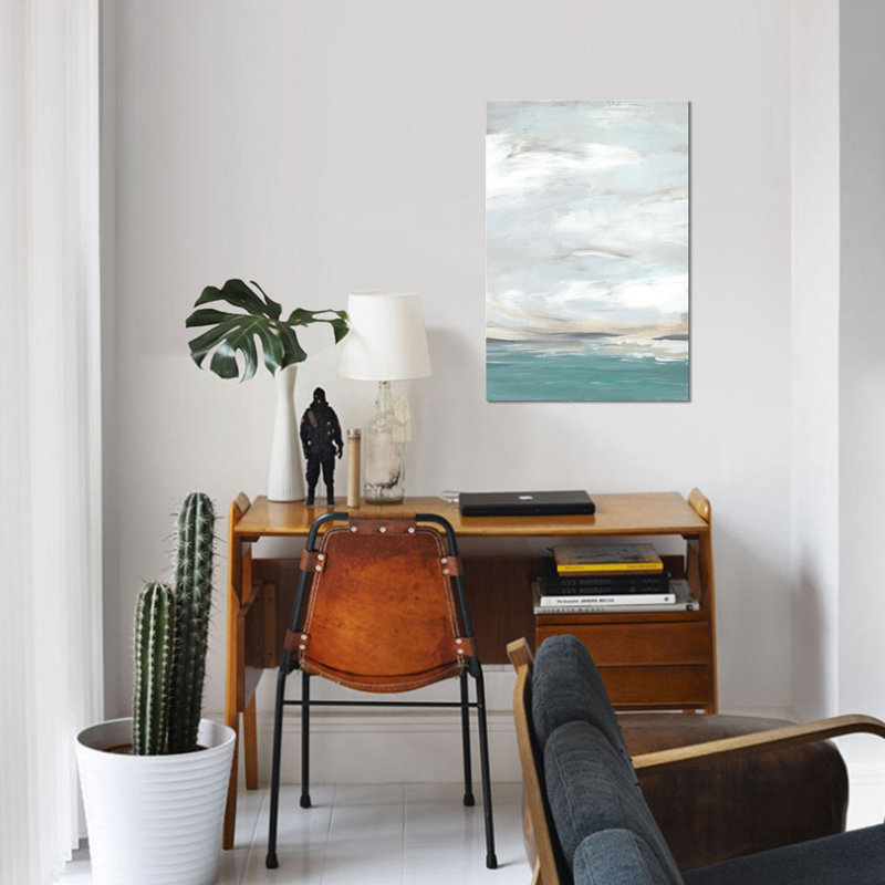 «Seafoam Vista II», reproduction sur toile, H 60 po x l 40po x P 1,5 po, Toile tendue, Pas de tapis