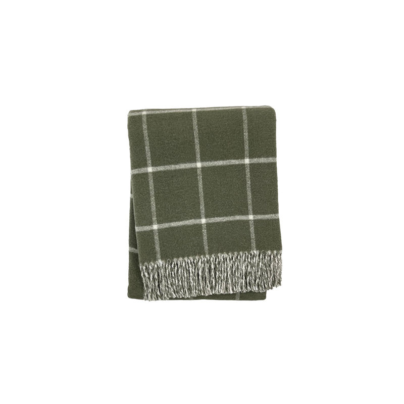 Jeté de vitre, Carreauté vert, L 67 po x l 50 po