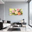 «Plants & Flowers Rose Fern Bellflower», reproduction d'art sur toile-1496501487