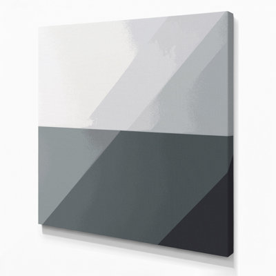 Minimalisme 72, art mural sur toile grise