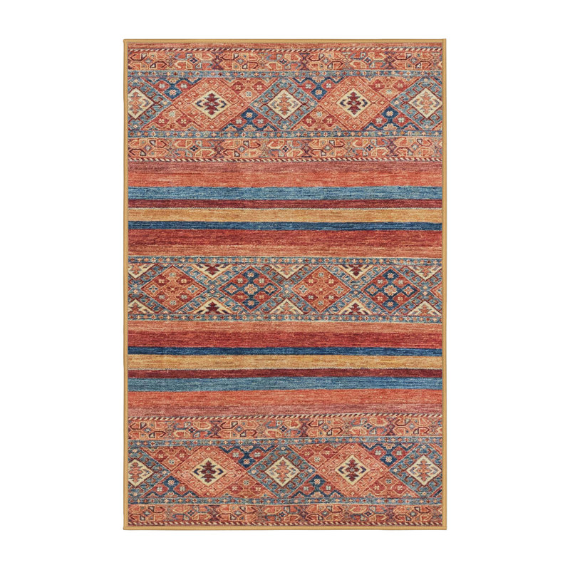 Abstract Indoor Rug, Rectangle 2' x 4'