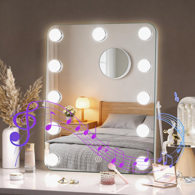 Miroir de maquillage lumineux