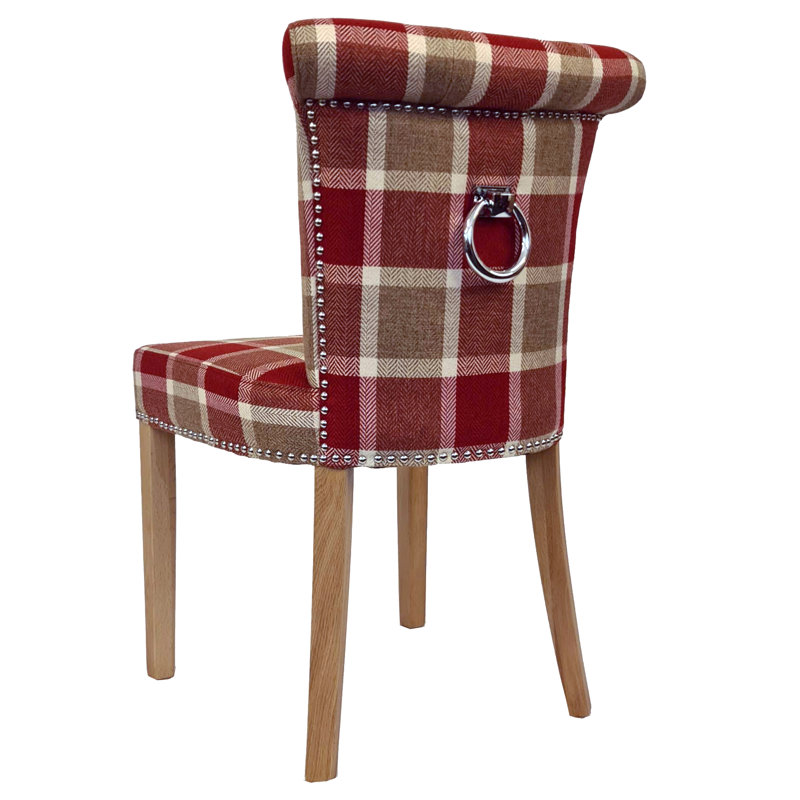 Huff 48cm H Upholstered Side Chair, Prosen Red
