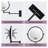 Mentasta Rechargeable Wall Mounted Makeup Mirror, LED Touch Screen and 360 Swivel-546193833