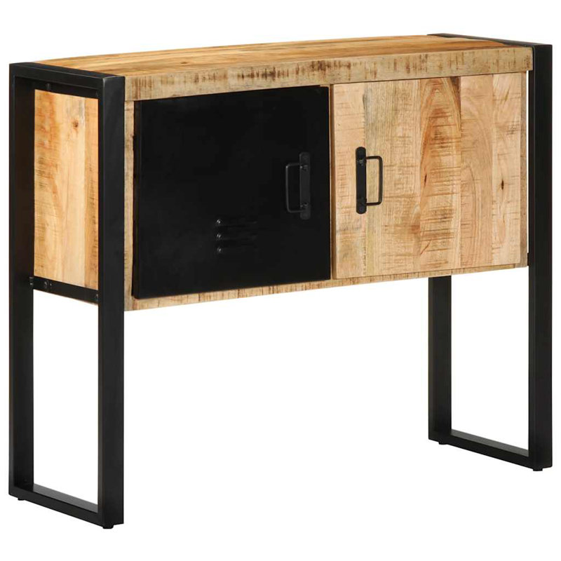 5-2 75cm Solid Wood Top Console Table, Rough solid mango wood