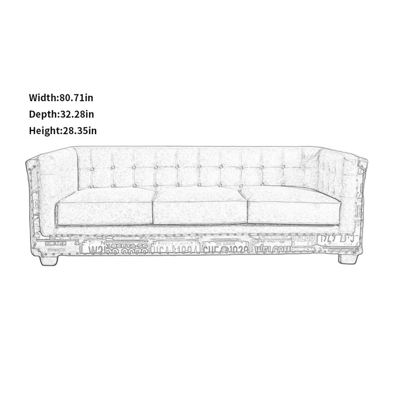 Creative simple sofa, Gray