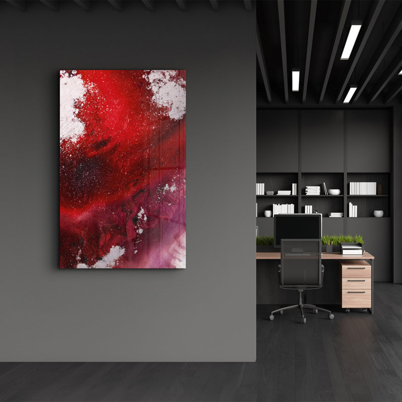Elegant Tempered Glass Wall Art Painting, 13.8 x 21.7 inches | 100% Tempered Glass, Thickness: 0.16 inches | UV Printed for Vibrant Colors | Perfect for Home Decor, Living Room, & Office Spaces