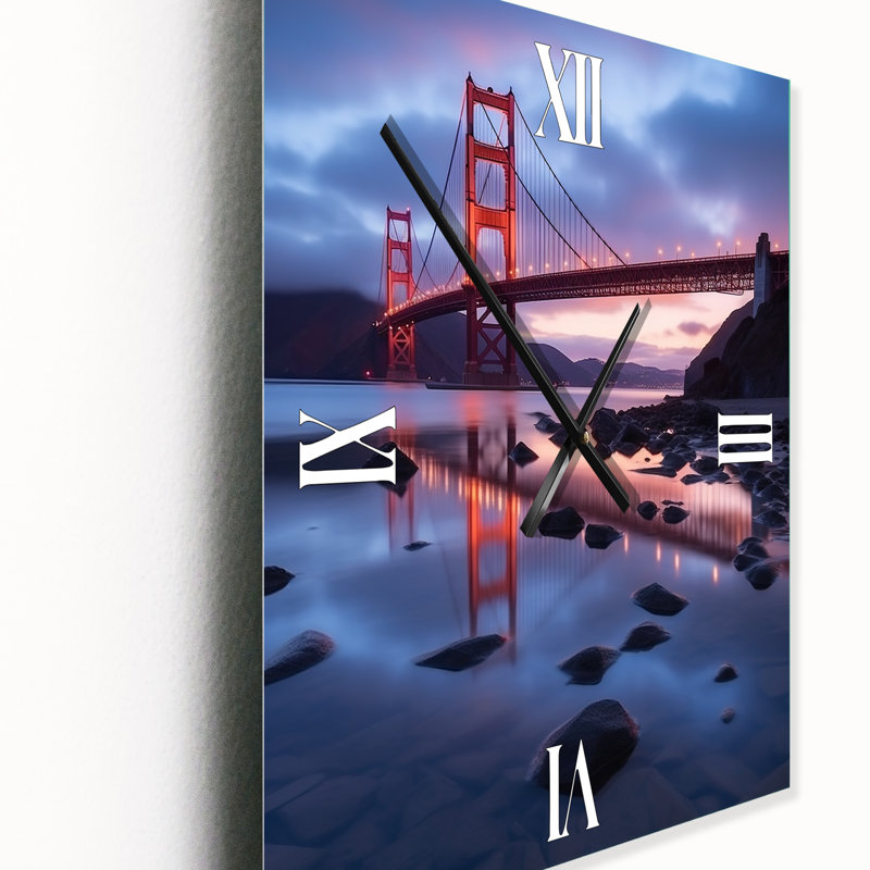 Horloge murale San Francisco Golden Gate Dream II - Californie, Médium