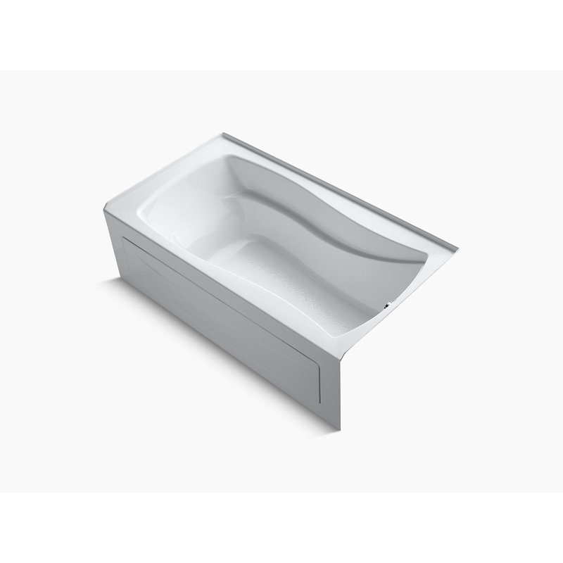 Mariposa® Alcove 66" x 36" Soaking Bathtub, Sandbar, Right