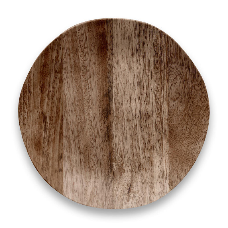 Assiette plate en mélamine Heasley 10,5 po, Brun