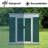 Outdoor Storage Sheds 6Ftx4ft Pent Roof Green-121499277-121499276