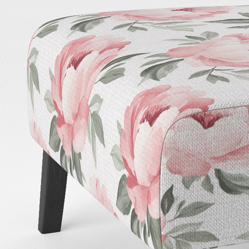 Fauteuil de chambre Floral, Pantoufle sans accoudoirs