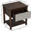 Table de chevet en bois, tables de chevet modernes avec tiroir, table de chevet de ferme pour salon de chambre à coucher, ensemble de 2-121067880