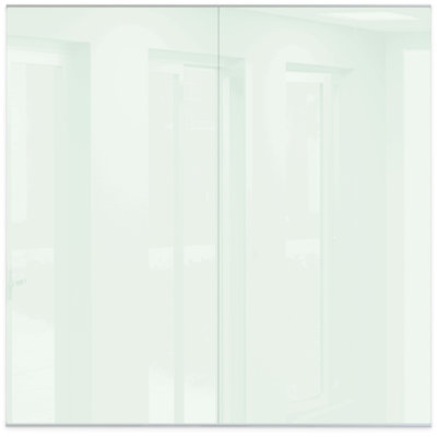 Liso Wall Mounted Magnetic Glass Board, 96" x 96"