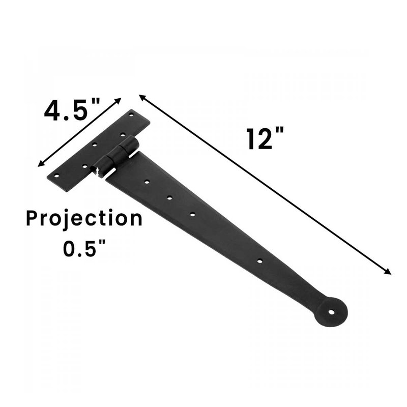 3.5" H x 0.7" W Strap Door Hinges