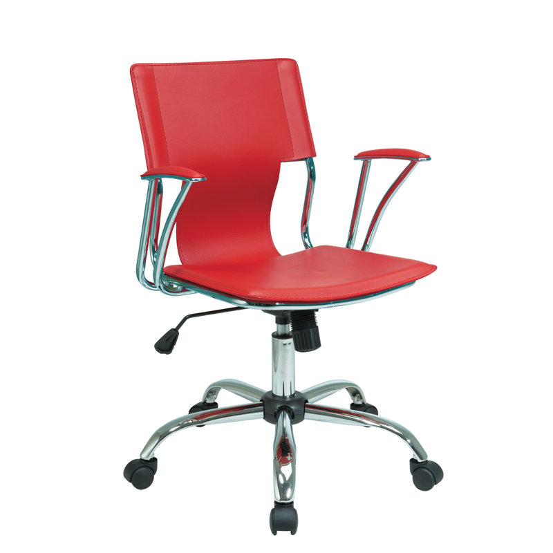 Arlingham Vinyl Task Chair, Red