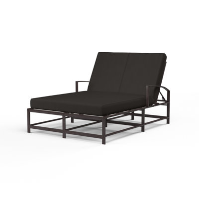Mulcahey 72'' Long Reclining Double Chaise Sunbrella with Cushions