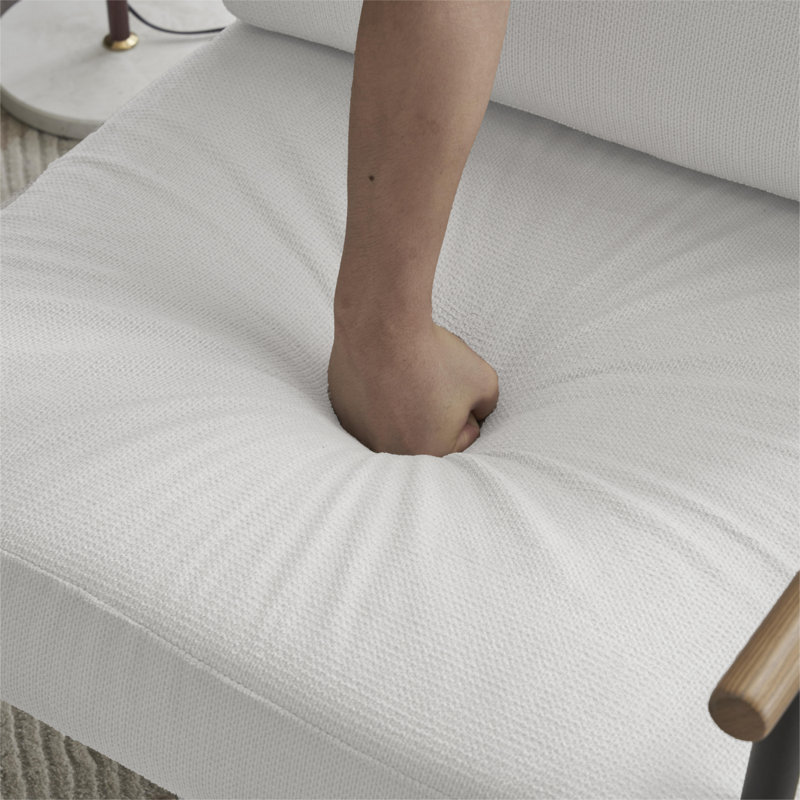 Chaise d'appoint Modern Modern, Chenille blanche