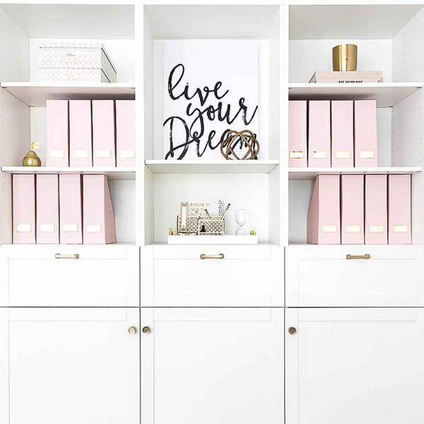 Blu Monaco Pink Office Supplies Hot Pink Desk Accessories for Women Office - 6 Piece Cute Pink Desk Organizer Set