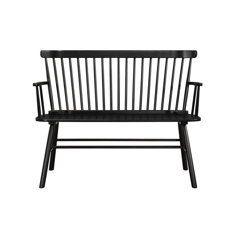 Black Wood Spindle Back Chair For Decoration With Element